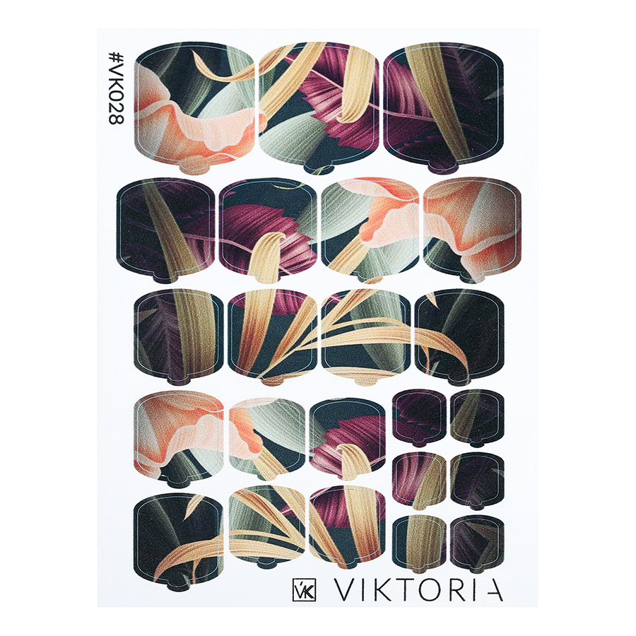 Плёнка для дизайна ногтей VIKTORIA №028 нетривиальные личности