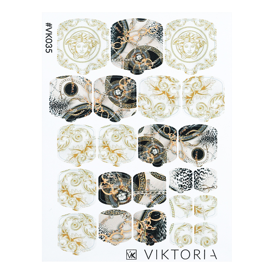 Плёнка для дизайна ногтей VIKTORIA №035