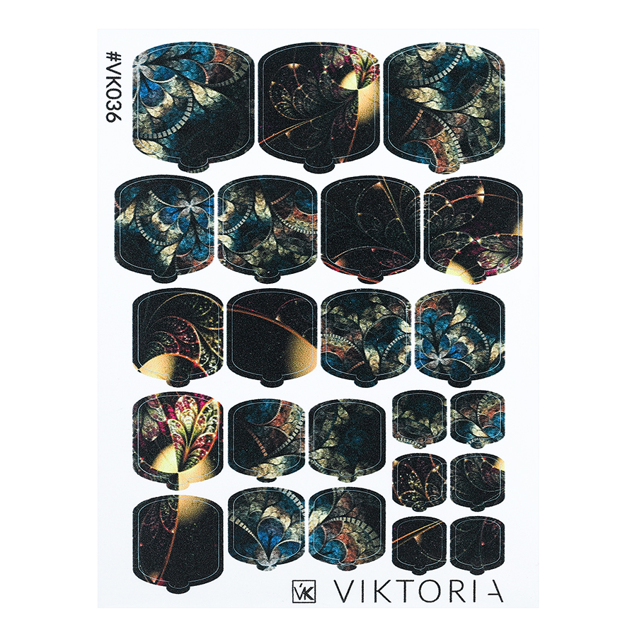 Плёнка для дизайна ногтей VIKTORIA №036 эволюция дизайна от теории к практике