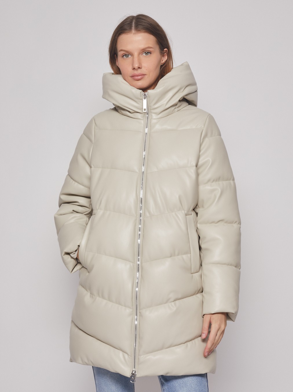 Пальто женское Zolla 022345250054 бежевое S