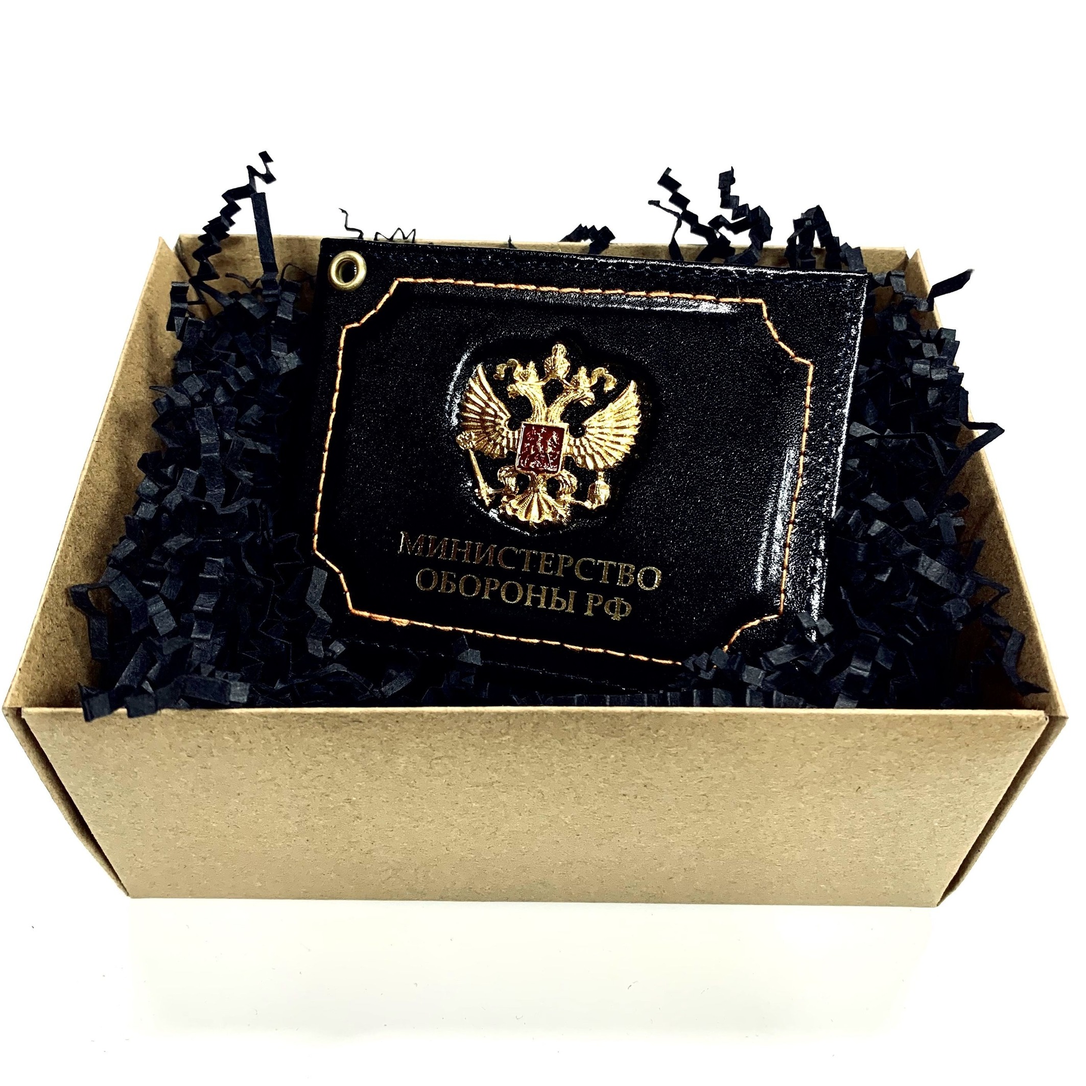 

Обложка для документов NoBrand Министерство Обороны РФ черная, Черный, Министерство Обороны РФ