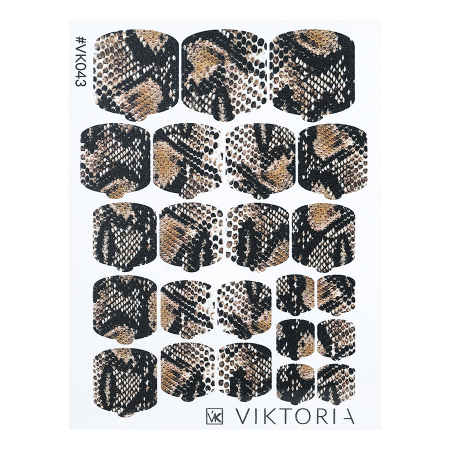 Плёнка для дизайна ногтей Viktoria №043 рисунок для ландшафного дизайна