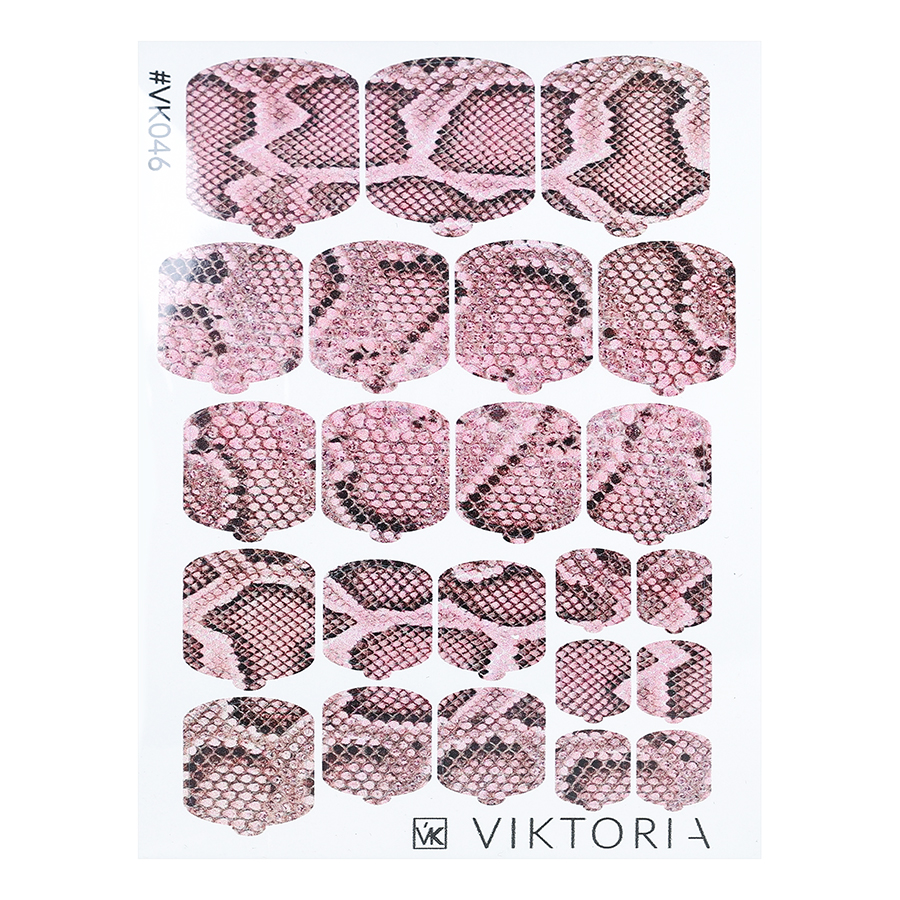 Плёнка для дизайна ногтей Viktoria №046 рисунок для ландшафного дизайна