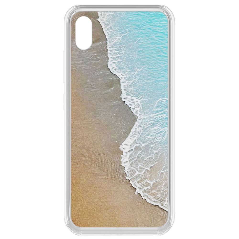 

Чехол-накладка Krutoff Clear Case Прибой для Vivo Y91c, Прозрачный