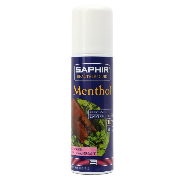 

Дезодорант для обуви Saphir MENTHOL 200 мл, MENTHOL