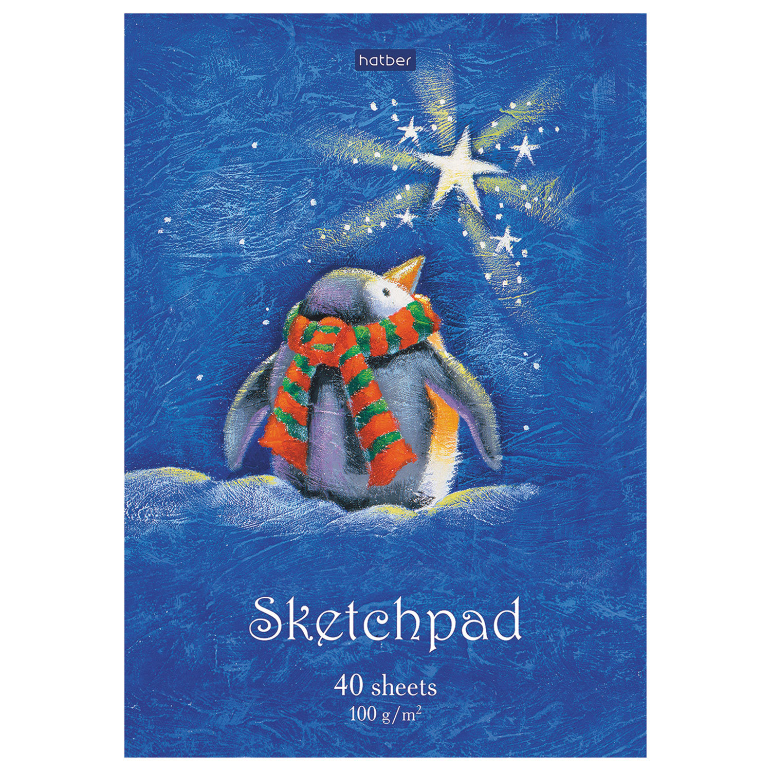 

Блокнот для эскизов и зарисовок Hatber Sketchpad. Из жизни пингвинов А5 40л на склейке, 40Б5лAк