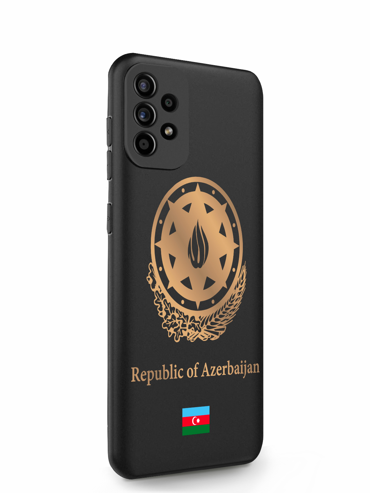 фото Чехол signumcase для samsung galaxy a52 золотой герб азербайджана черный