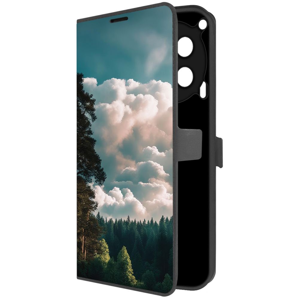 

Чехол Krutoff для Tecno Camon 30 Облачно, Черный
