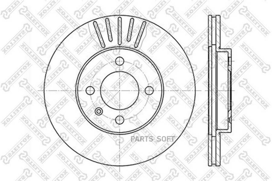 Тормозной диск Stellox комплект 1 шт. 60209934VSX