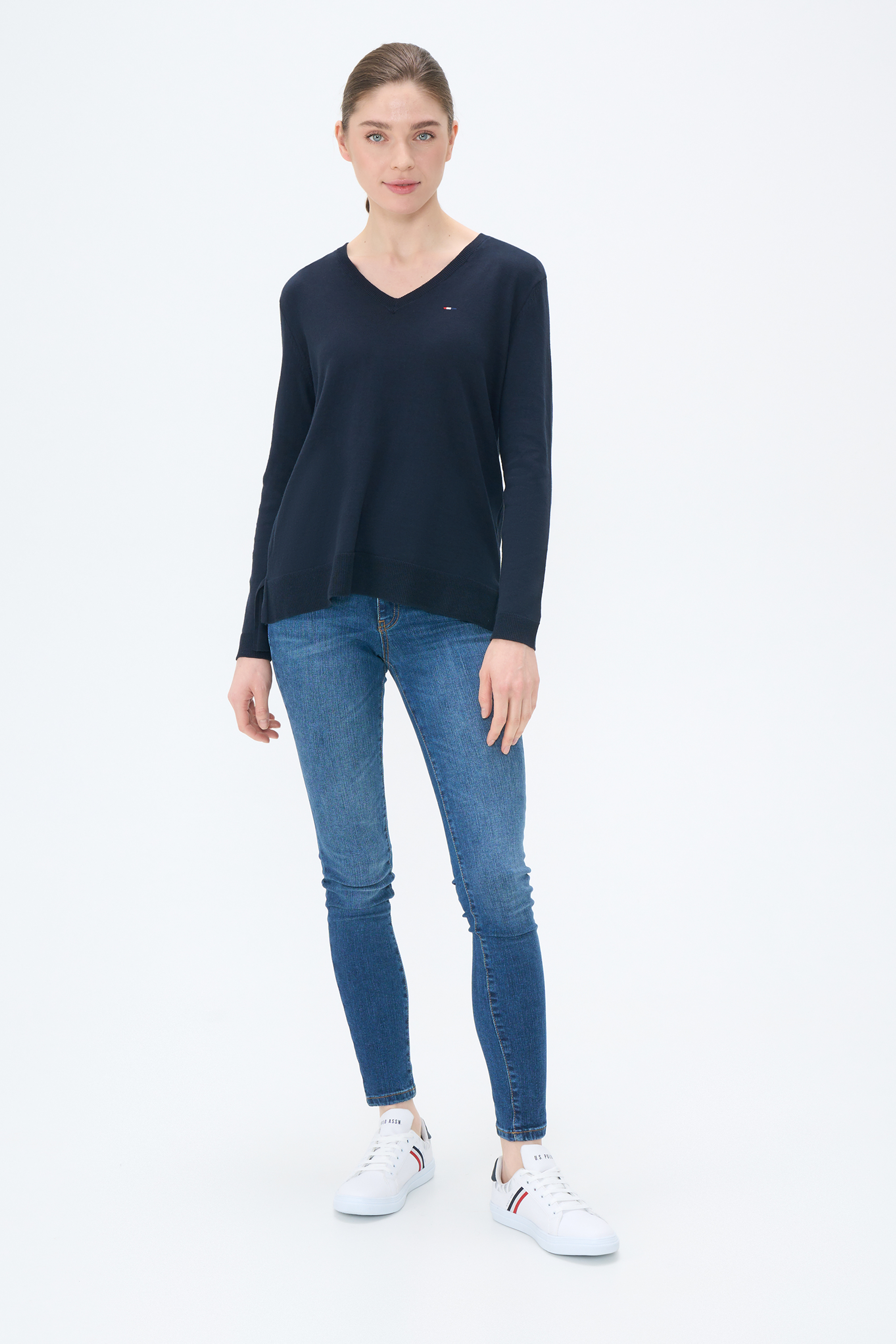 

Пуловер женский U.S. POLO Assn. G082SZ0TK0ORINAV-R синий M, G082SZ0TK0ORINAV-R