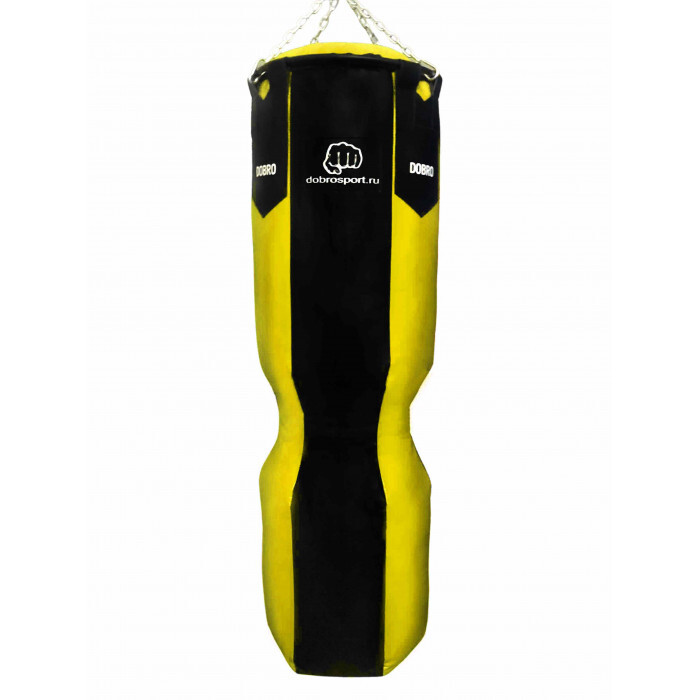 фото Боксёрский мешок "апперкот" (premium) 50-55 кг, желтый dobro