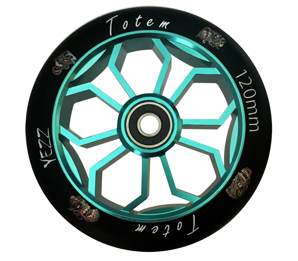 

Колесо для трюкового самоката Yezz 120 мм MEDUZA аква, Голубой, 120 мм MEDUZA