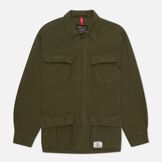 

Мужская демисезонная куртка Alpha Industries Jungle Fatigue Shirt оливковый, Размер XXL, Зеленый, Jungle Fatigue Shirt