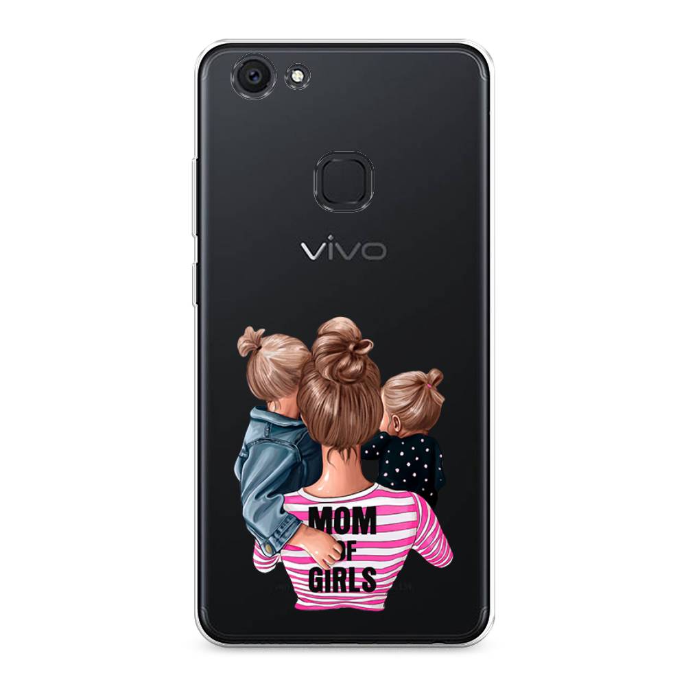 

Чехол Awog на Vivo V7 Plus "Mom of Girls", Разноцветный, 260750-6