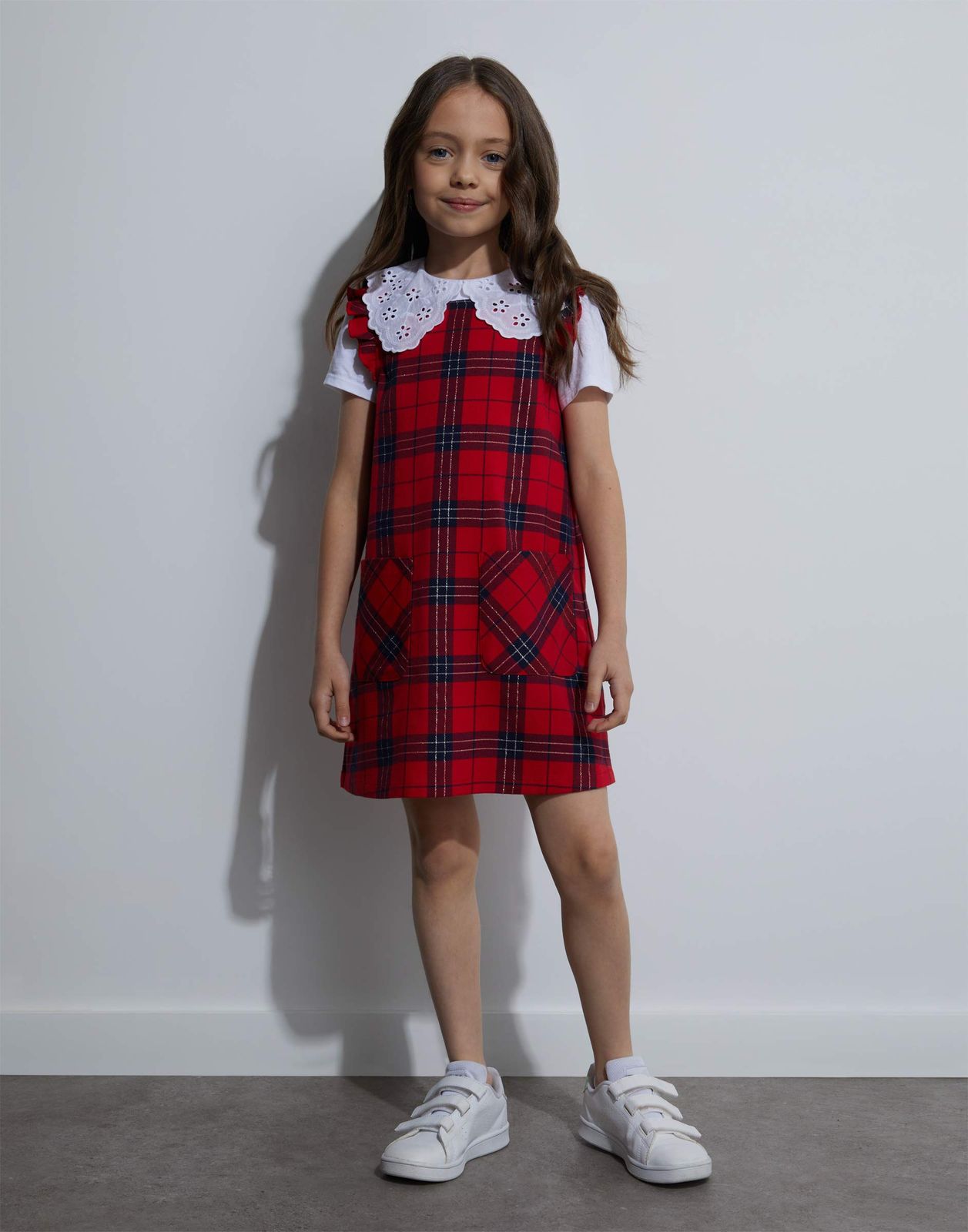 Платье детское Gloria Jeans GDR027845, красный/разноцветный, 110