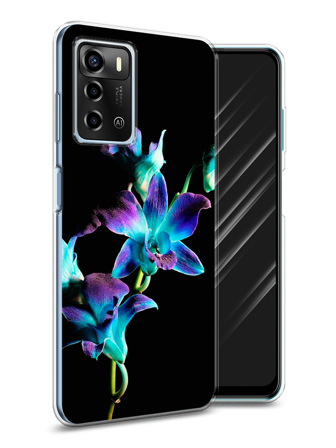 

Чехол Awog на ZTE Blade V40 Vita / ЗТЕ Блэйд V40 Vita "Синий цветок на черном", Разноцветный, 135650-8