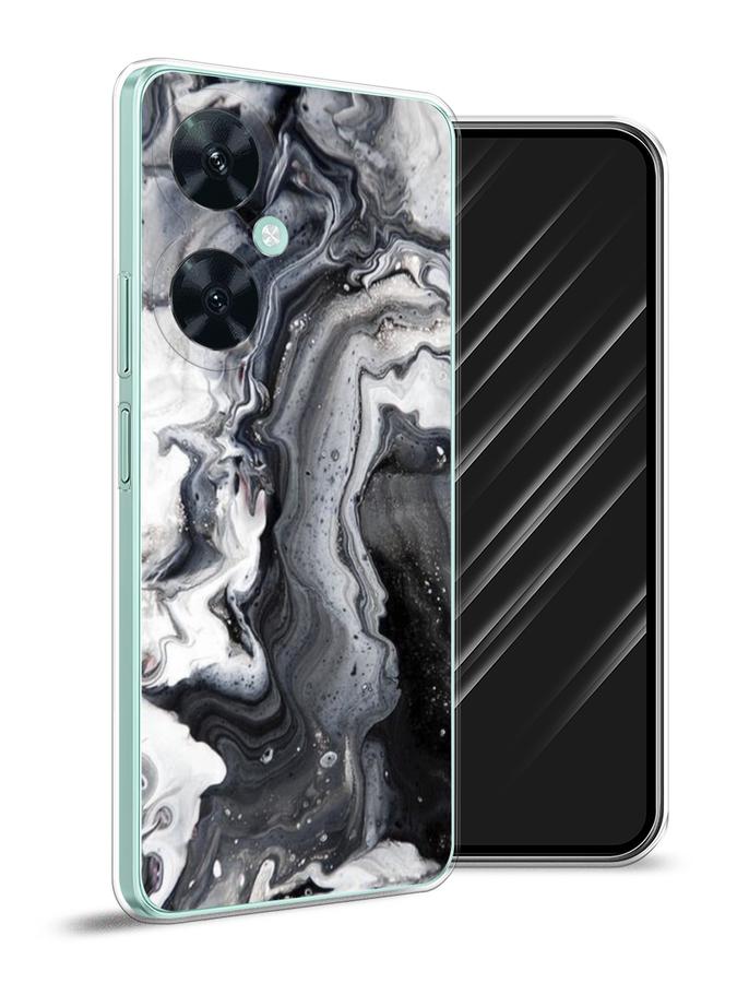 

Чехол Awog на Huawei Nova 11i "Бело-черные сложные полосы", Серый;серебристый;белый, 6121750-3