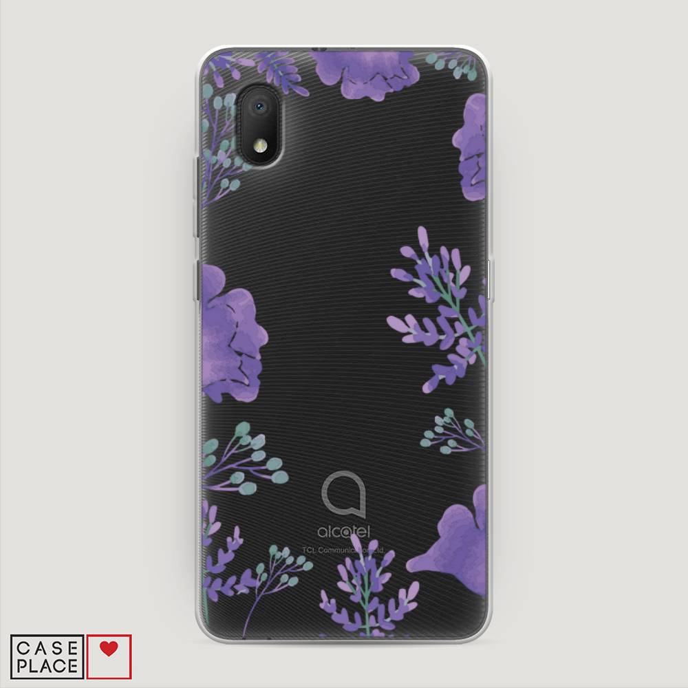 

Чехол Awog на Alcatel 1B (2020) 5002D/Алкатель 1B (2020) 5002D "Сиреневая цветочная рамка", 171150-8