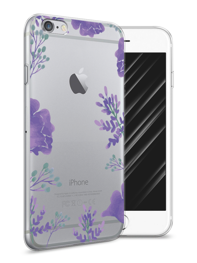 

Чехол Awog на Apple iPhone 6S / Айфон 6S "Сиреневая цветочная рамка", Разноцветный, 0104S50-8