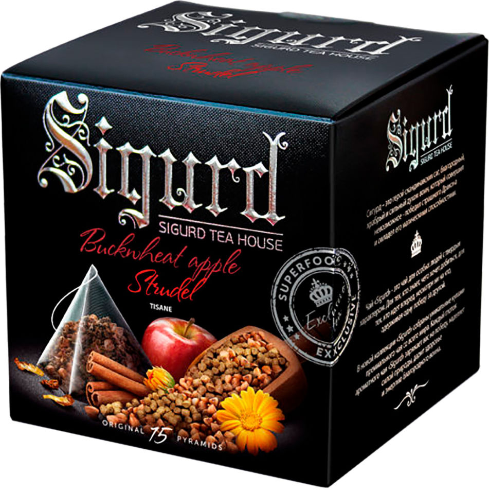 

Чайный напиток Sigurd Buckwheat apple Strudel 15 пак