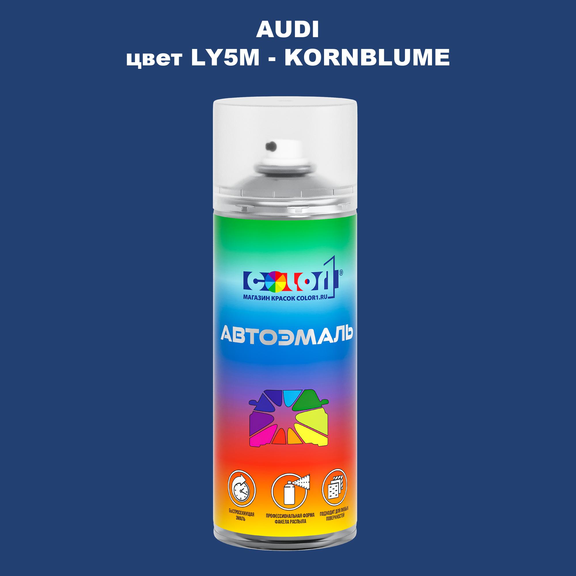 

Аэрозольная краска AUDI, цвет LY5M - KORNBLUME, Прозрачный