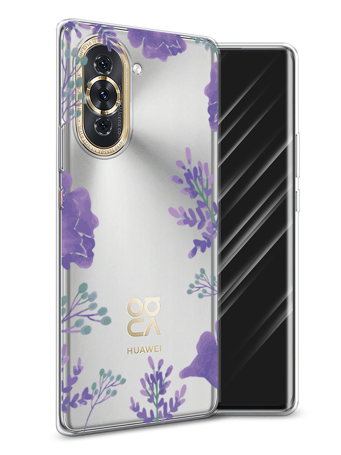 

Чехол Awog на Huawei Nova 10 "Сиреневая цветочная рамка", Разноцветный, 6108950-8