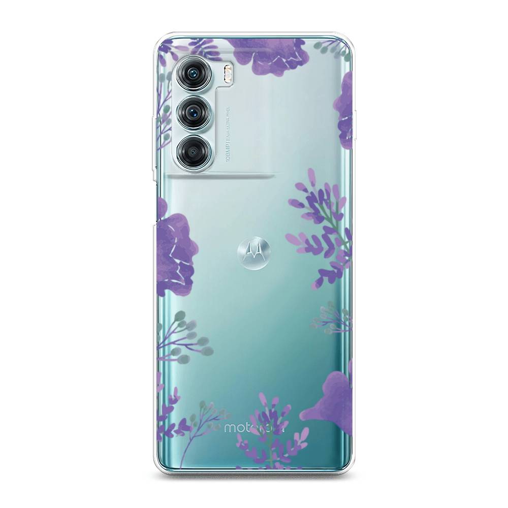 

Чехол Awog на Motorola Moto Edge S30 "Сиреневая цветочная рамка", Разноцветный, 243050-8