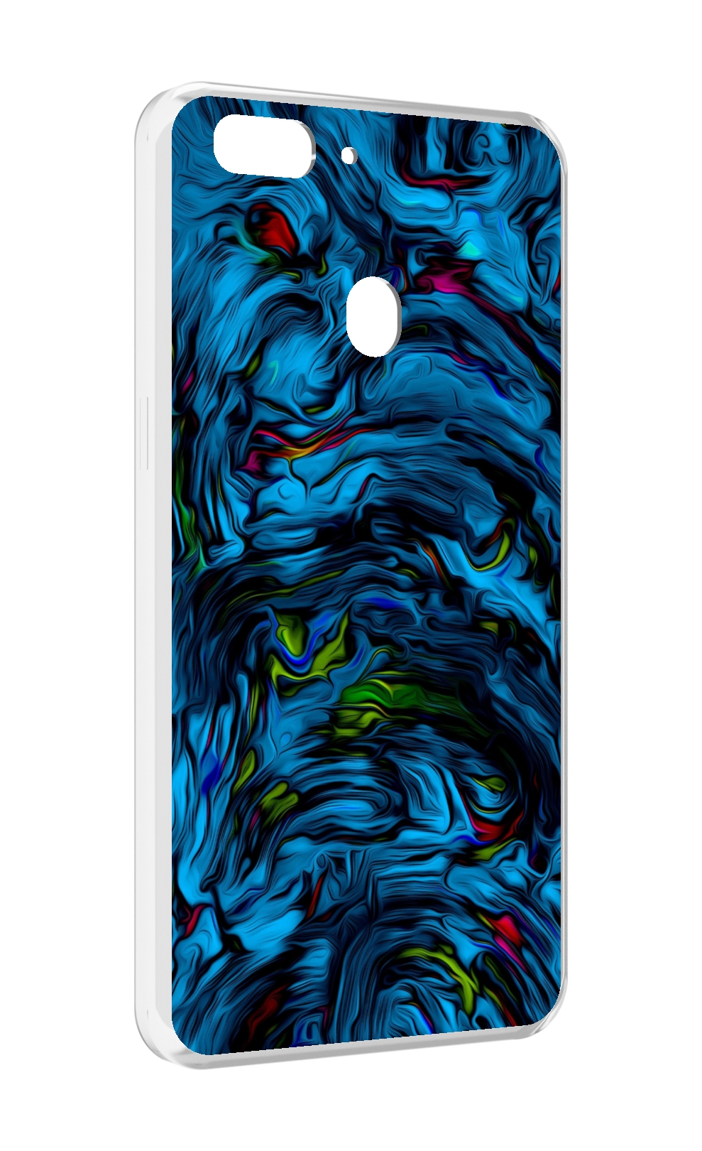 

Чехол MyPads голубая краска в темноте для Oppo Realme 2, Прозрачный, Tocco