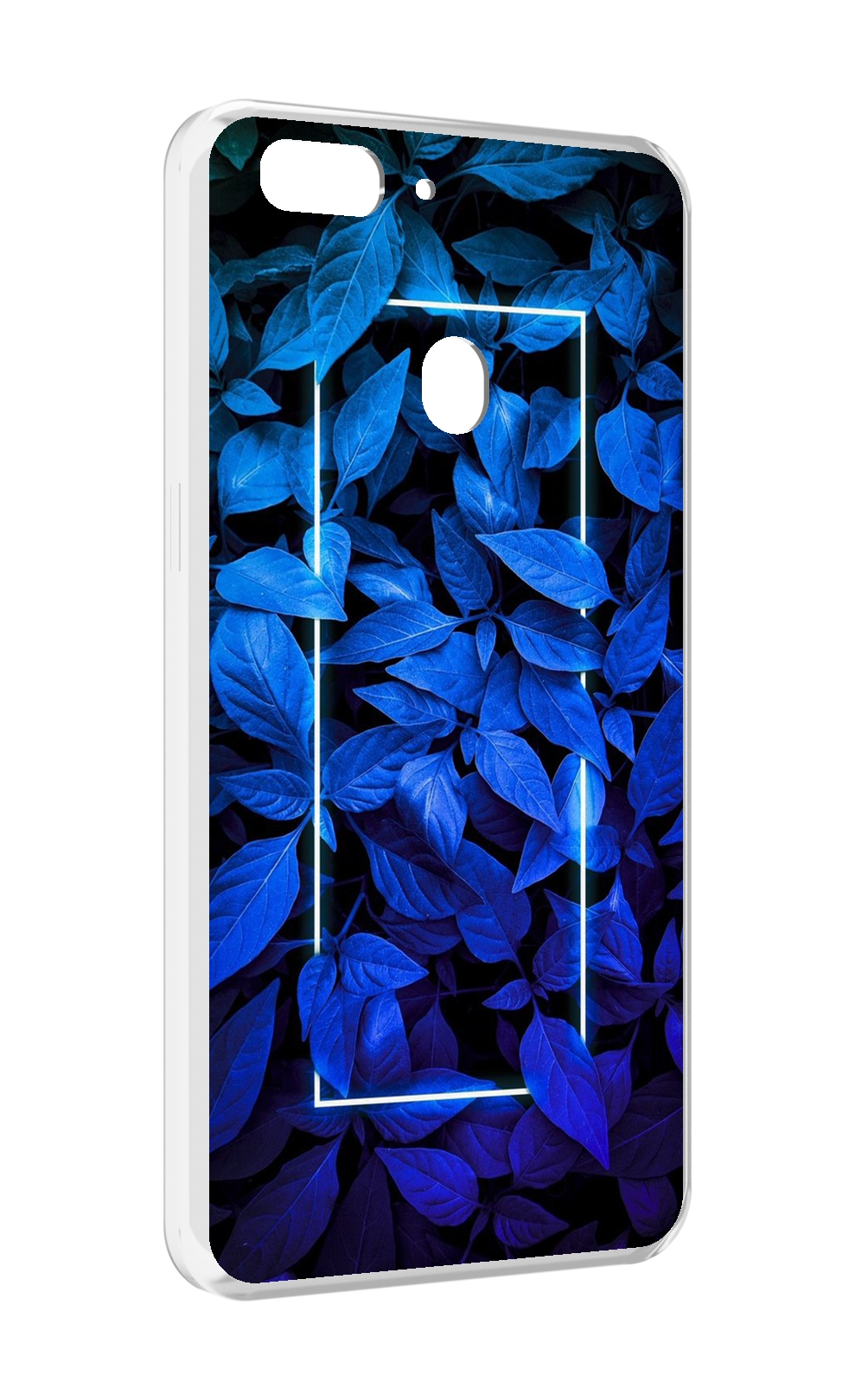 

Чехол MyPads голубые цветочки неон для Oppo Realme 2, Прозрачный, Tocco
