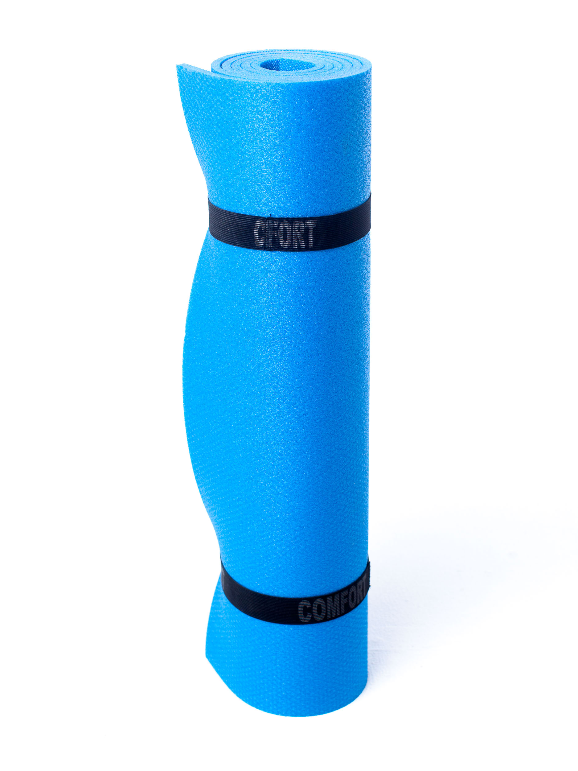 фото Коврик спортивно-туристический с рифлением comfort, цвет: синий, 1800x600x8 мм