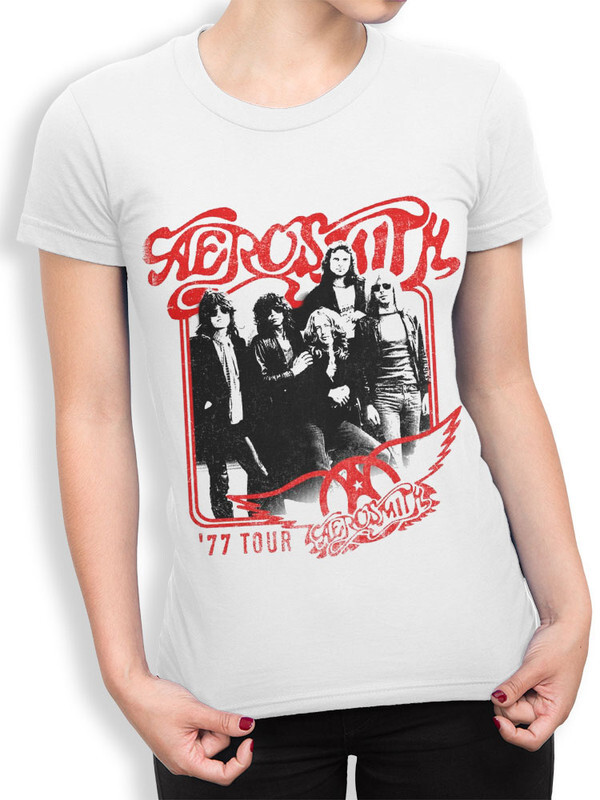 фото Футболка женская design heroes aerosmith белая xs