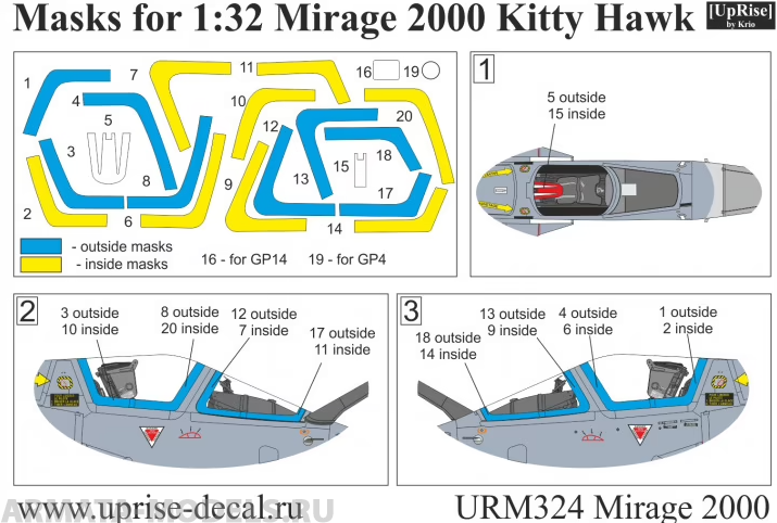 

URM324 Mirage 2000C 1/32, Kitty Hawk