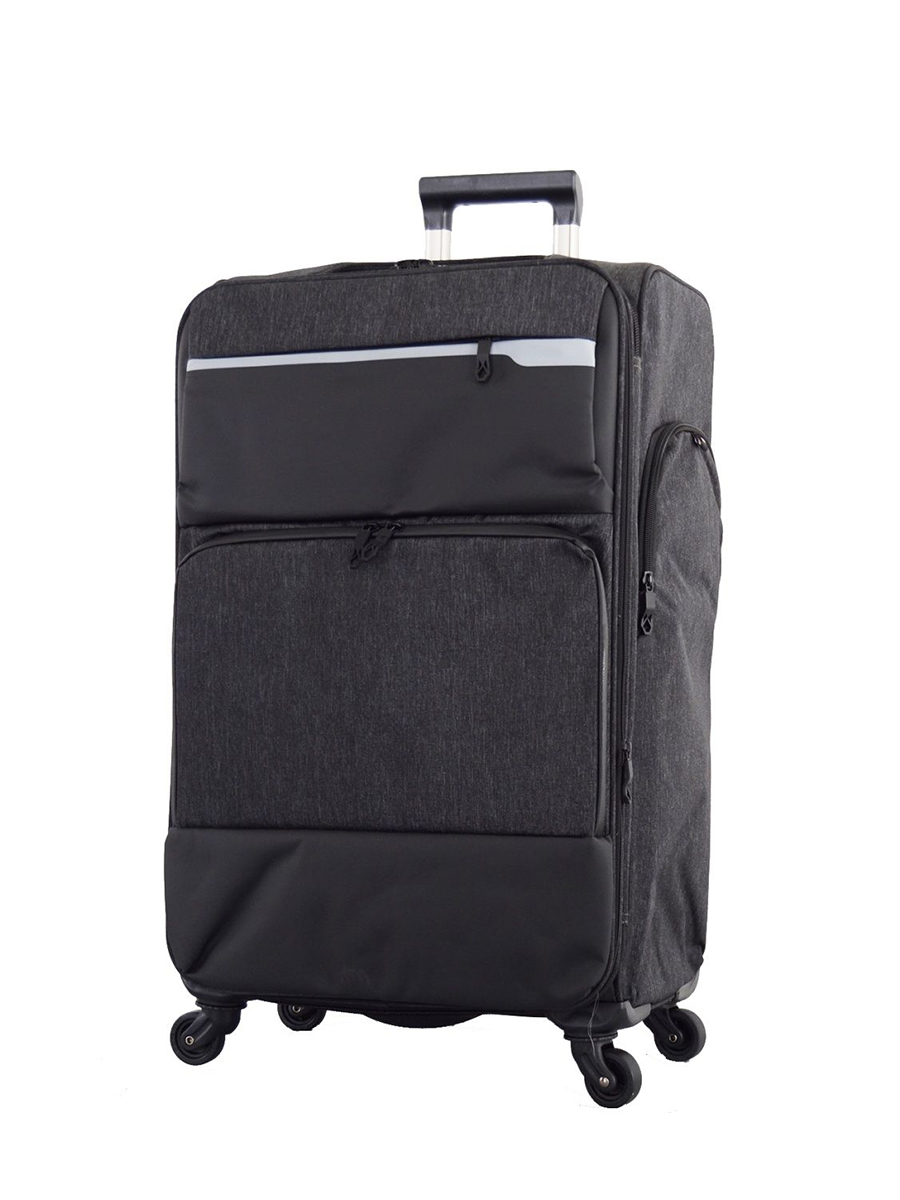

Чемодан унисекс TEVIN 100 черный, 62x36x26 см, 100