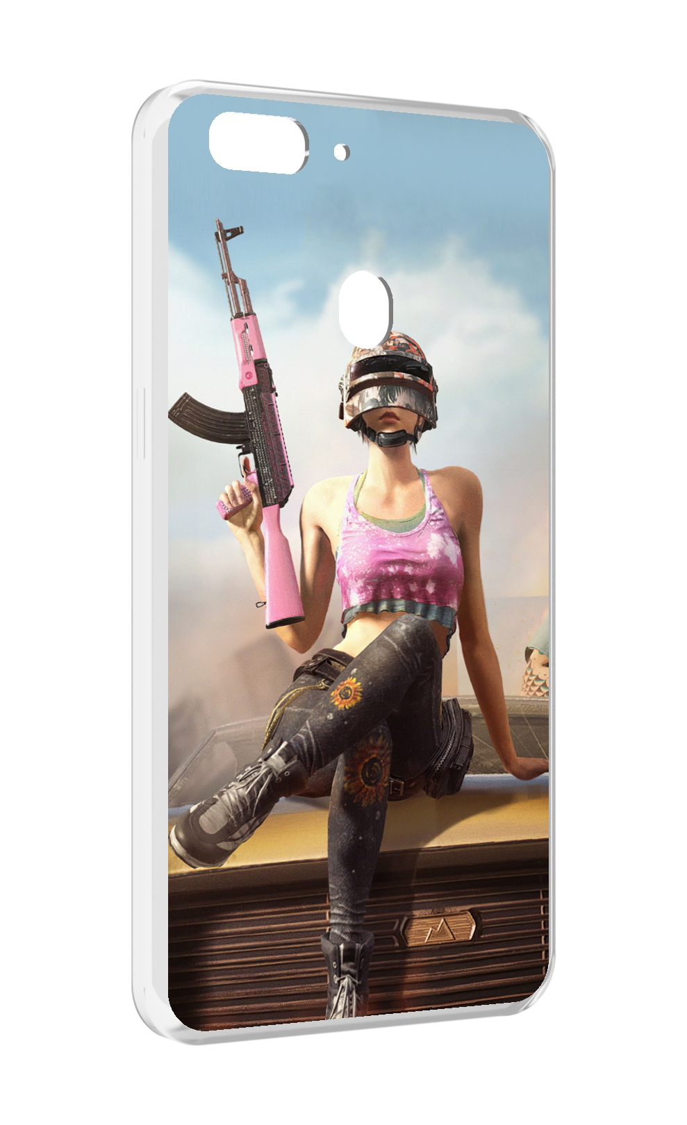 

Чехол MyPads девушка из PUBG для Oppo Realme 2, Прозрачный, Tocco
