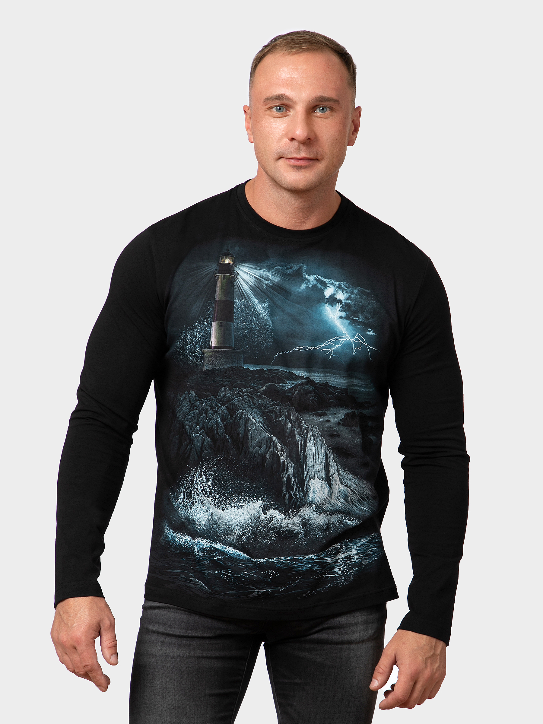 

Лонгслив мужской MF 2-608 черный 56, 2-608