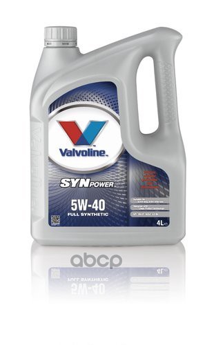 фото Масло valvoline synpower 5w40 4л