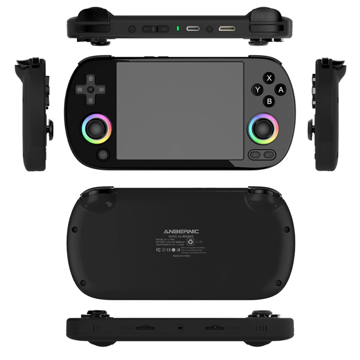 

Приставка 8/16bit Anbernic RG40XX H для мультиплатформа, 5000 игр, Черный, RG40XX H