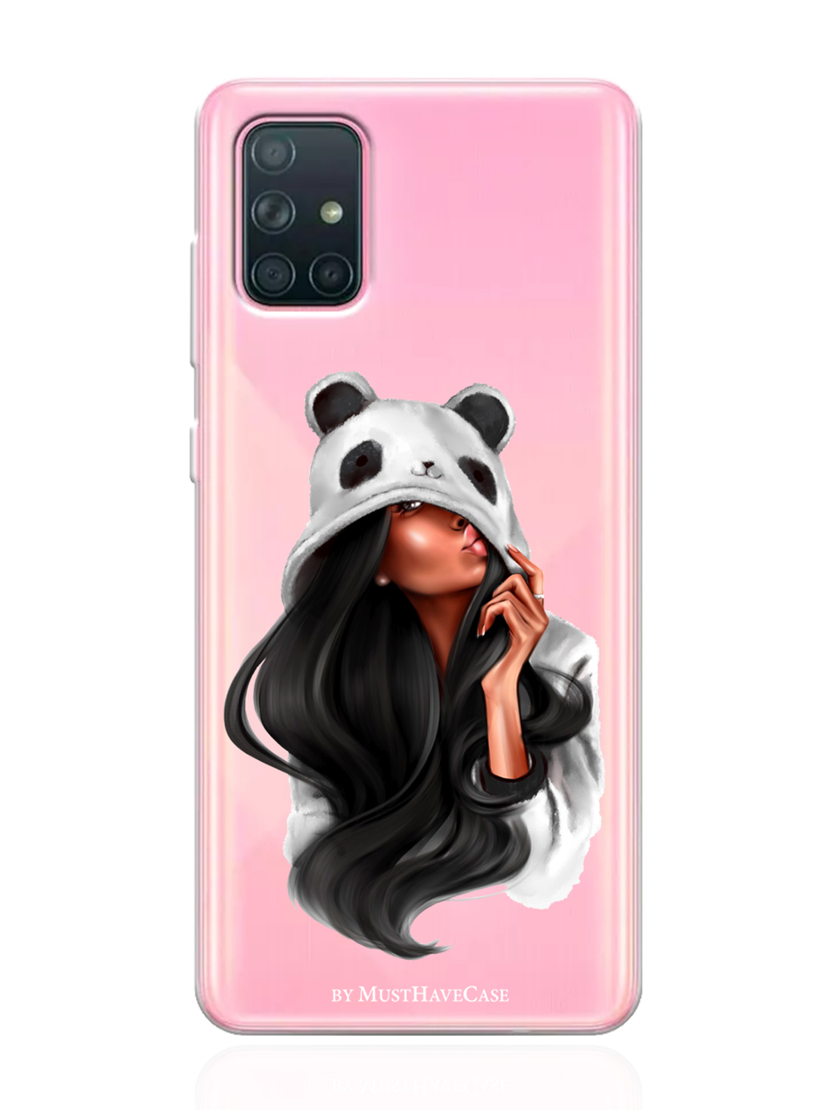 

Чехол MustHaveCase для Samsung Galaxy A71 Панда прозрачный, Samsung Galaxy A71 Панда