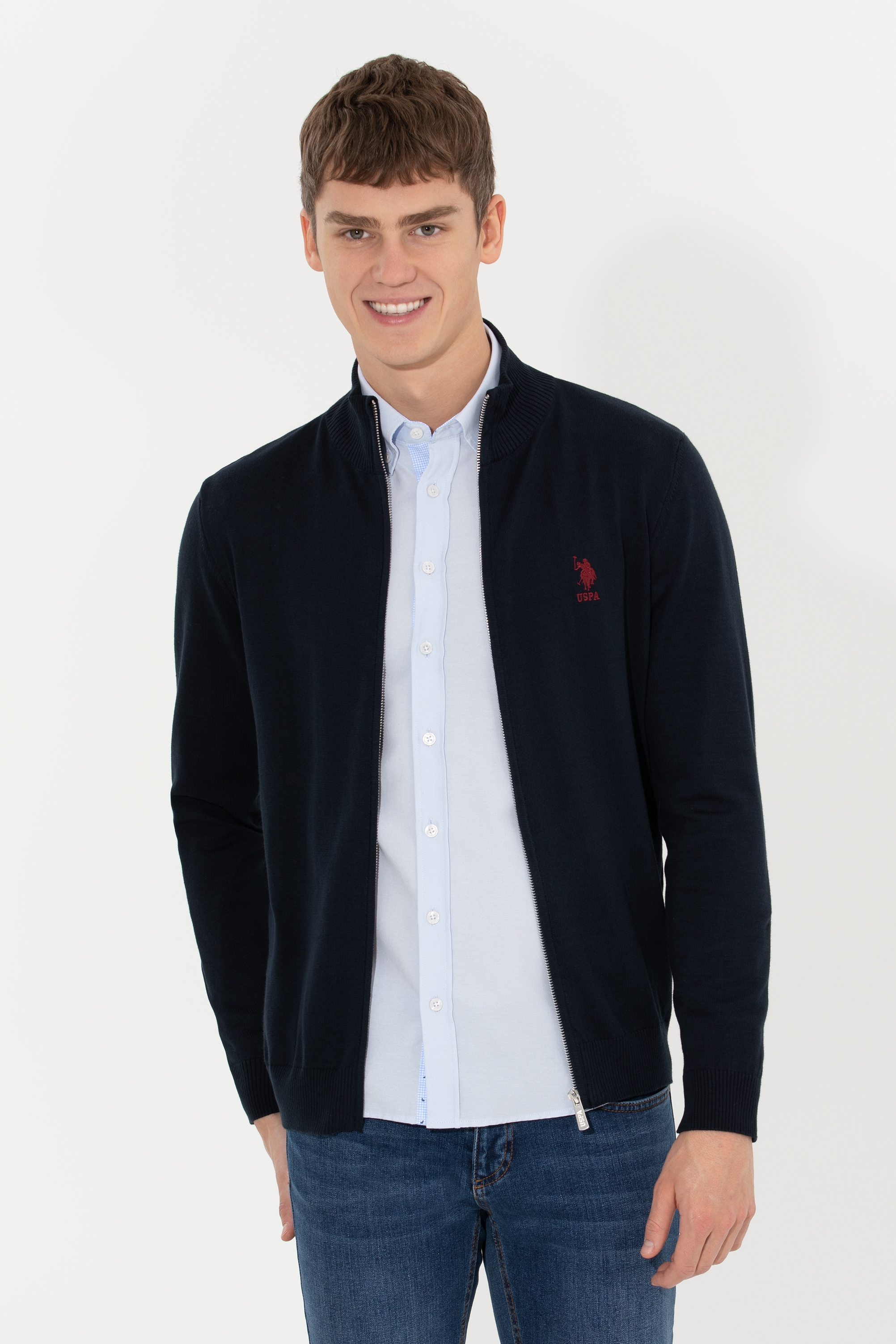 

Кардиган мужской U.S. POLO Assn. G081GL0TH0GENER-E синий XS, G081GL0TH0GENER-E