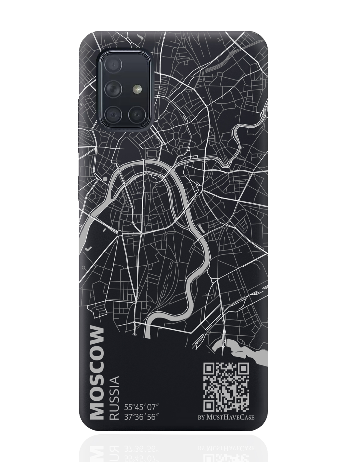

Чехол MustHaveCase для Samsung Galaxy A71 Карта Москвы черный, Samsung Galaxy A71 Карта Москвы