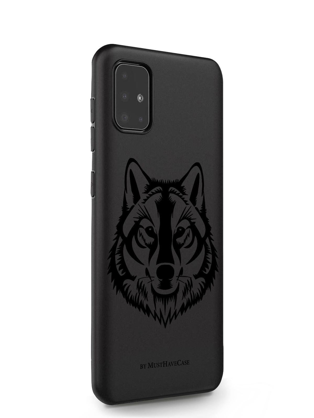 фото Чехол musthavecase для samsung galaxy a71 волк черный