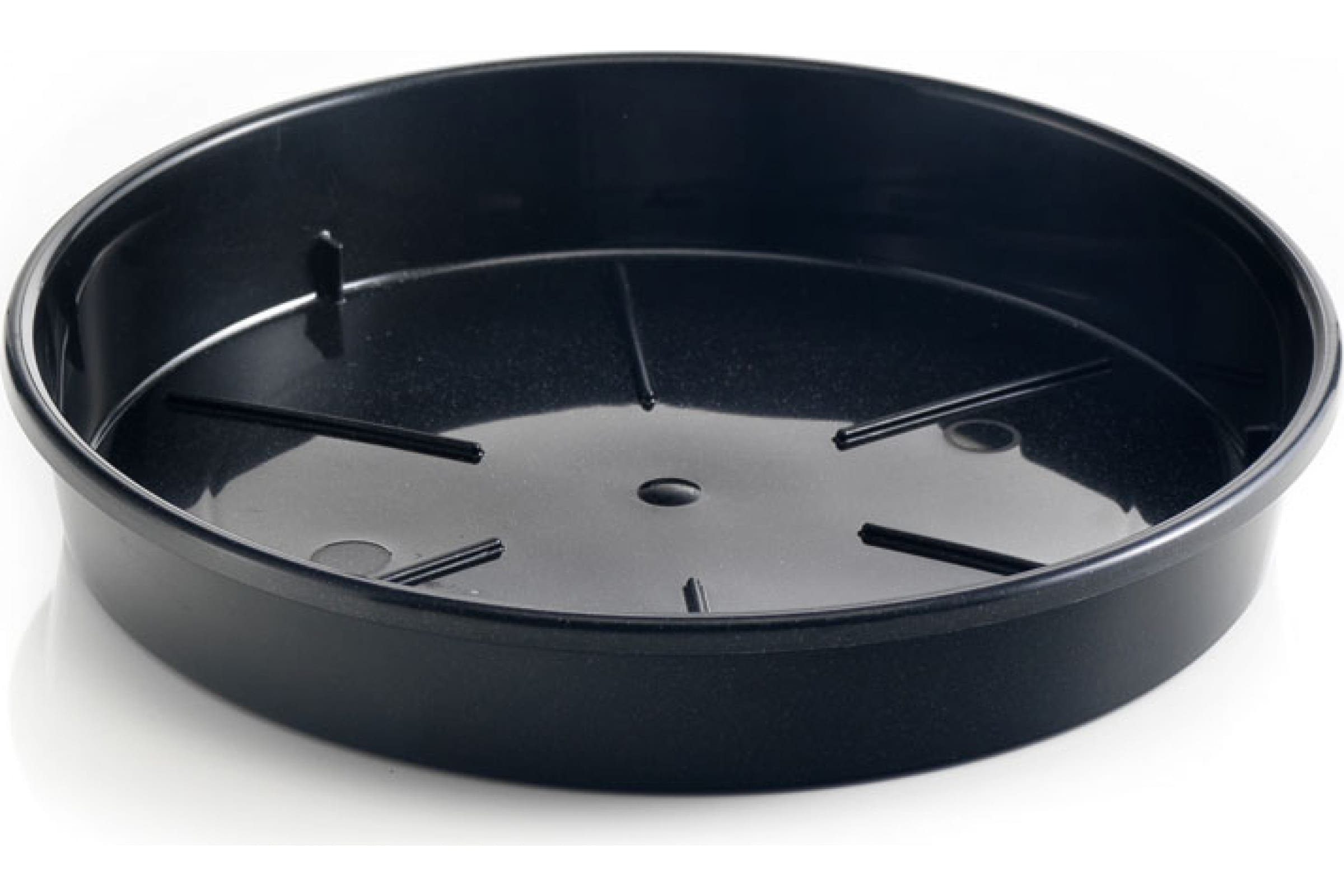 Teraplast Поддон PLATO d 16 h 2,7 см черный 08086016006
