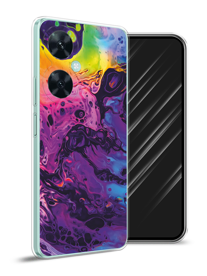 

Чехол Awog на Huawei Nova 11i "ACID fluid", Бордовый, 6121750-3