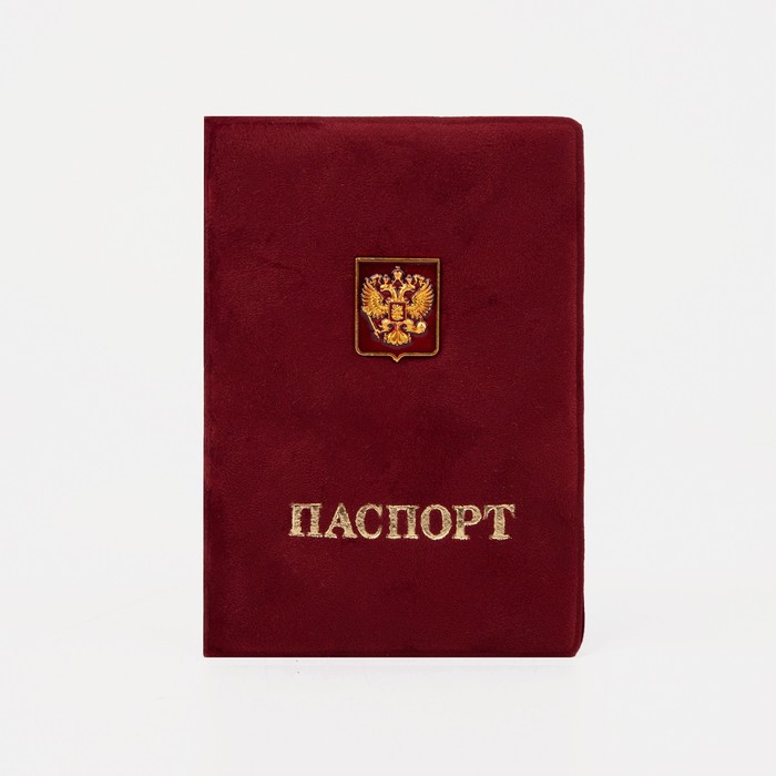 

Обложка для паспорта унисекс NoBrand 6784714, бордовый, 6784714