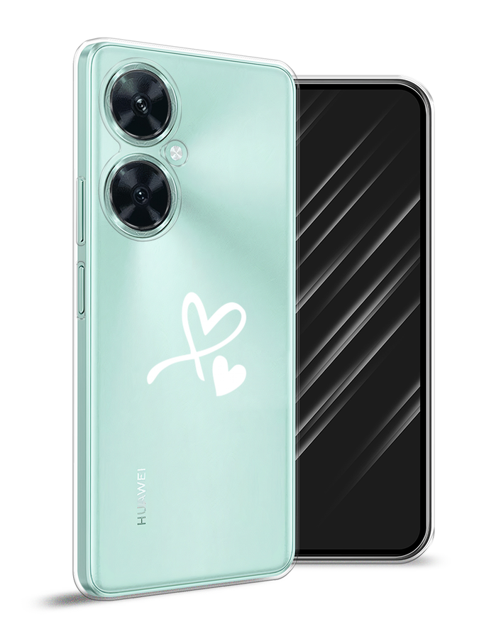

Чехол Awog на Huawei Nova 11i "Сердечко минимализм", Белый, 6121750-6