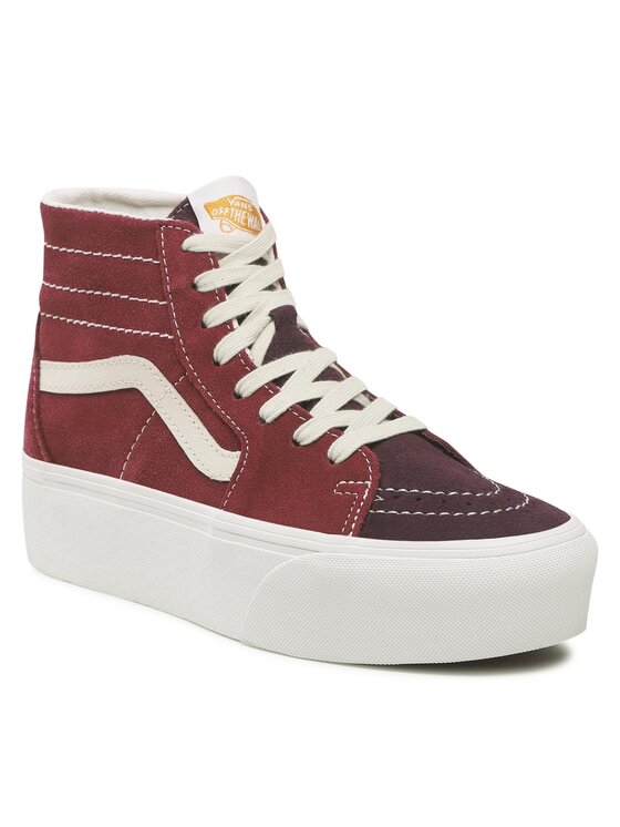 

Кеды Sk8-Hi Tapered VN0A7Q5PTWP1 Vans Темно-красный 40 EU, Sk8-Hi Tapered VN0A7Q5PTWP1