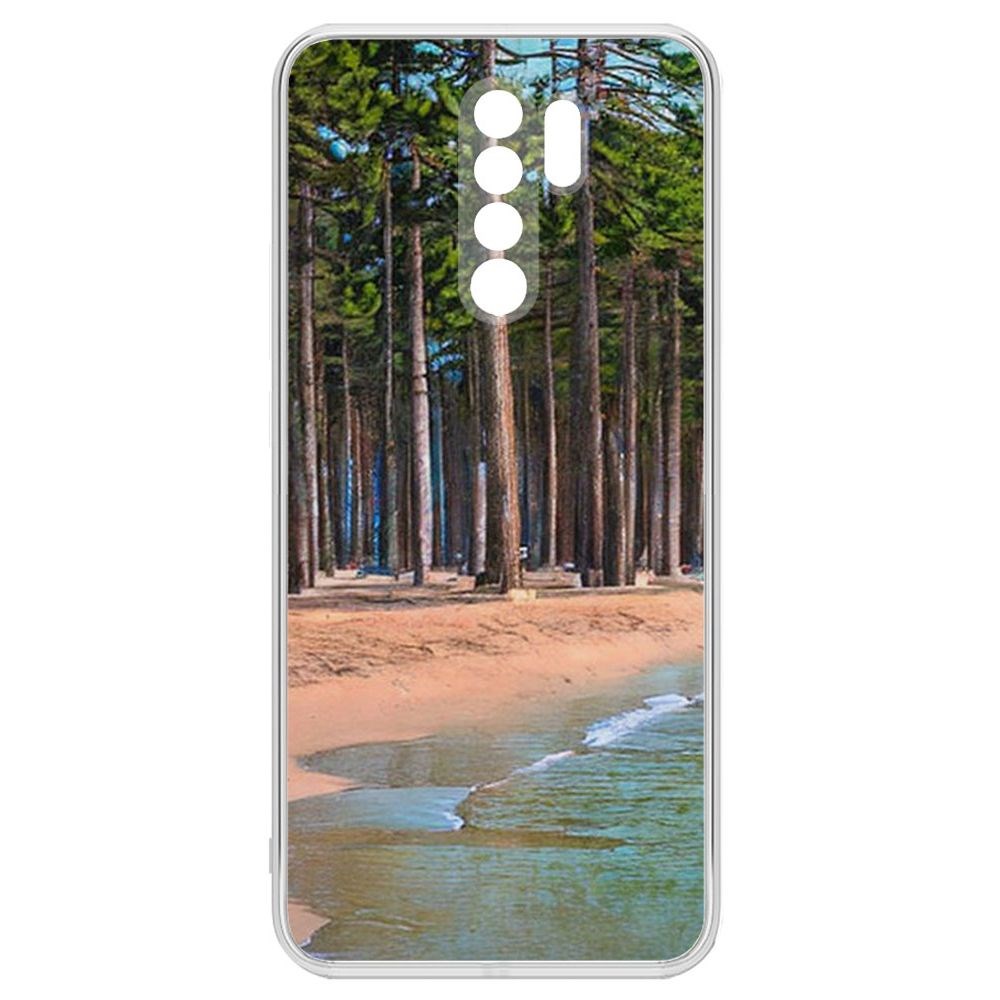 Чехол-накладка Krutoff Clear Case Сосновый пляж для Xiaomi Redmi 9