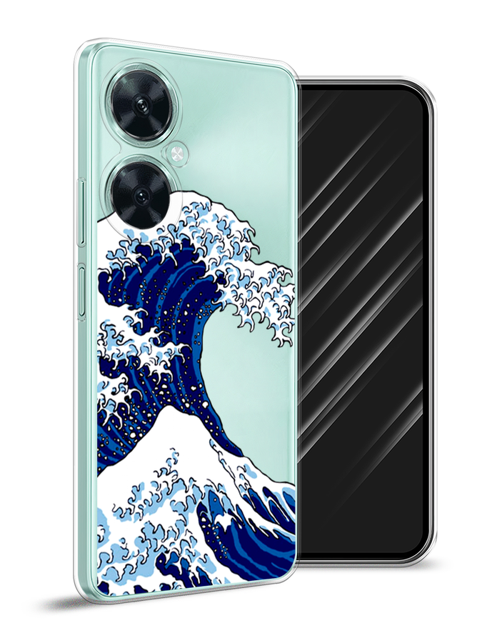 

Чехол Awog на Huawei Nova 11i "Волна в Канагаве", Синий;белый, 6121750-4