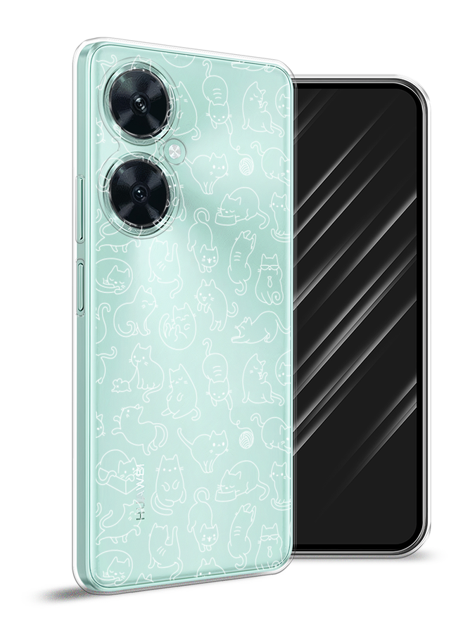 

Чехол Awog на Huawei Nova 11i "Шкодливые котики", Прозрачный;бежевый, 6121750-2