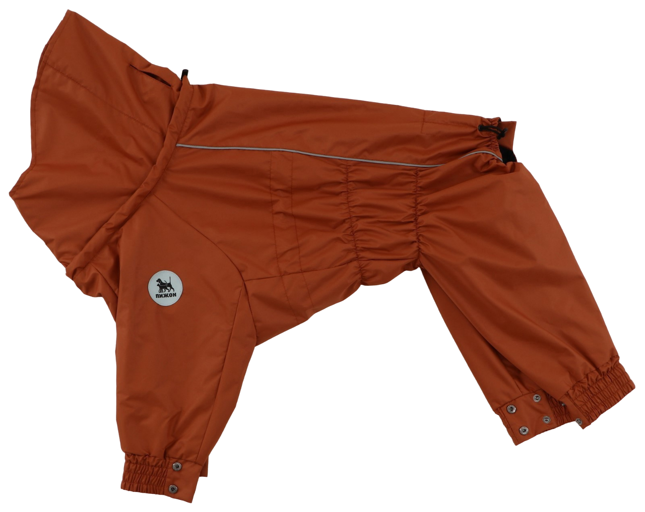 

Комбинезон-дождевик Пижон для спаниеля, билгя, шелти, сиба ину, коричневый, размер